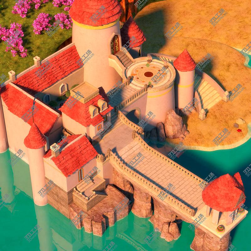 images/goods_img/202105074/Cartoon Castle Scene 3D model/5.jpg